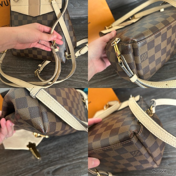 Louis Vuitton Brown and Beige Clapton Checkered Backpack - Picture 10 of 17